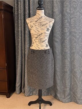 Banana Republic Brown Tweed Pencil Skirt